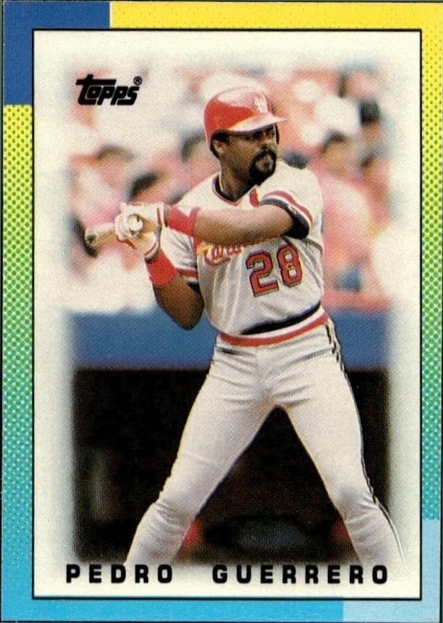 1990 Topps Minis Pedro Guerrero #75 trading card