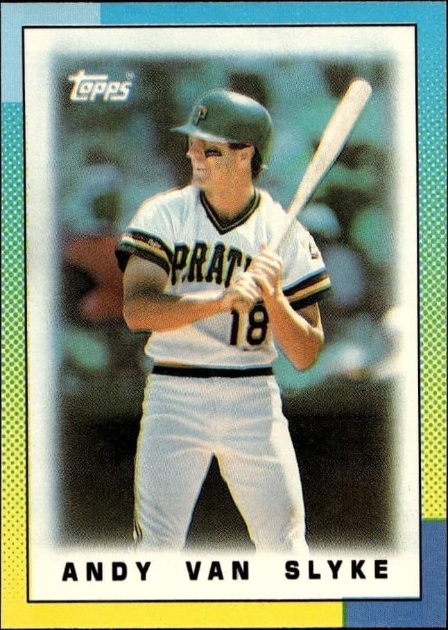 1990 Topps Minis Andy Van Slyke #72 trading card