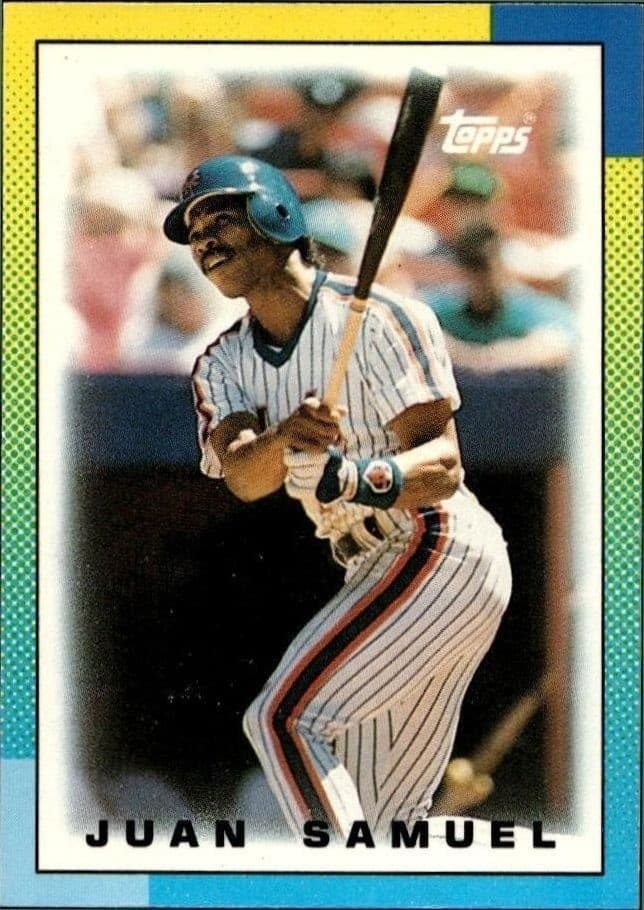 1990 Topps Minis Juan Samuel #68 trading card