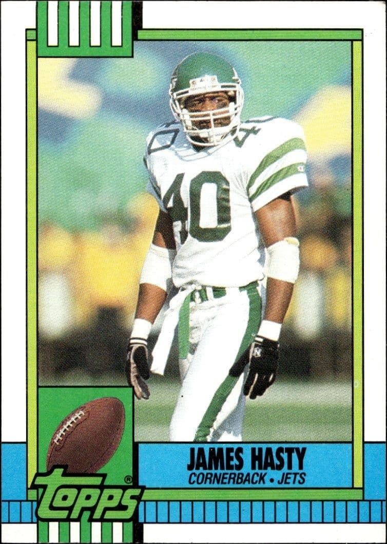 1990 Topps James Hasty #457 trading card