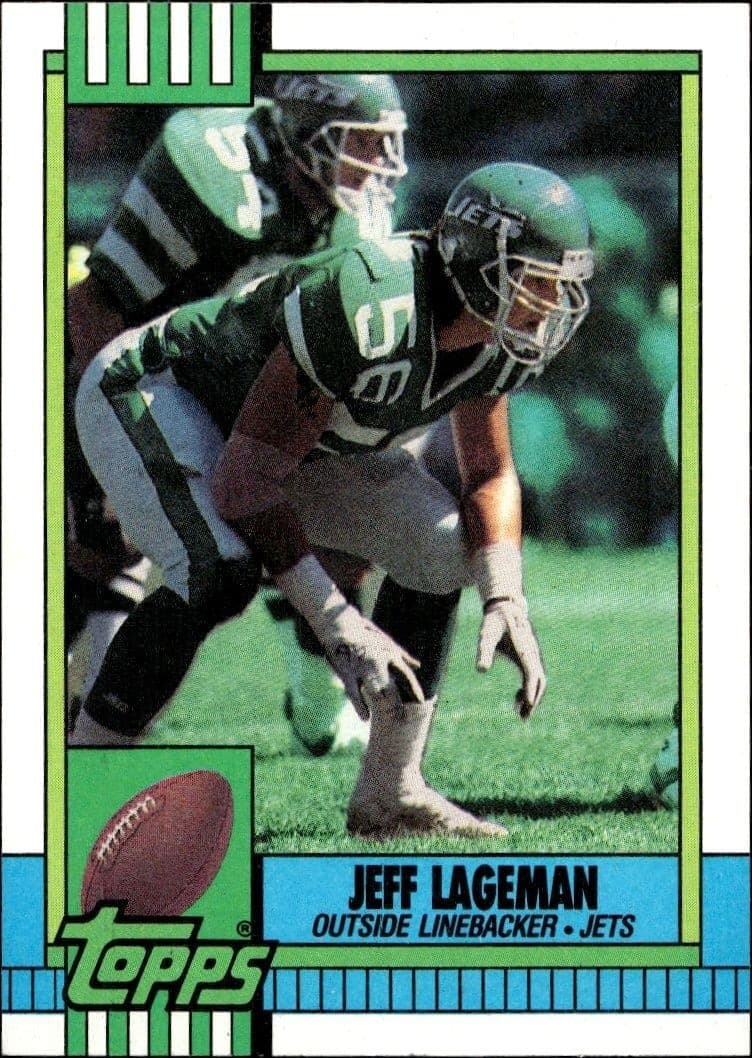1990 Topps Jeff Lageman #449 trading card