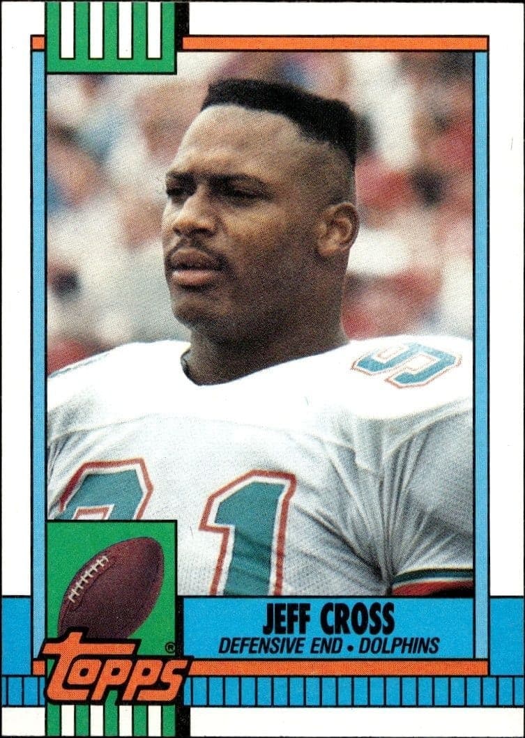 1990 Topps Jeff Cross #317 trading card