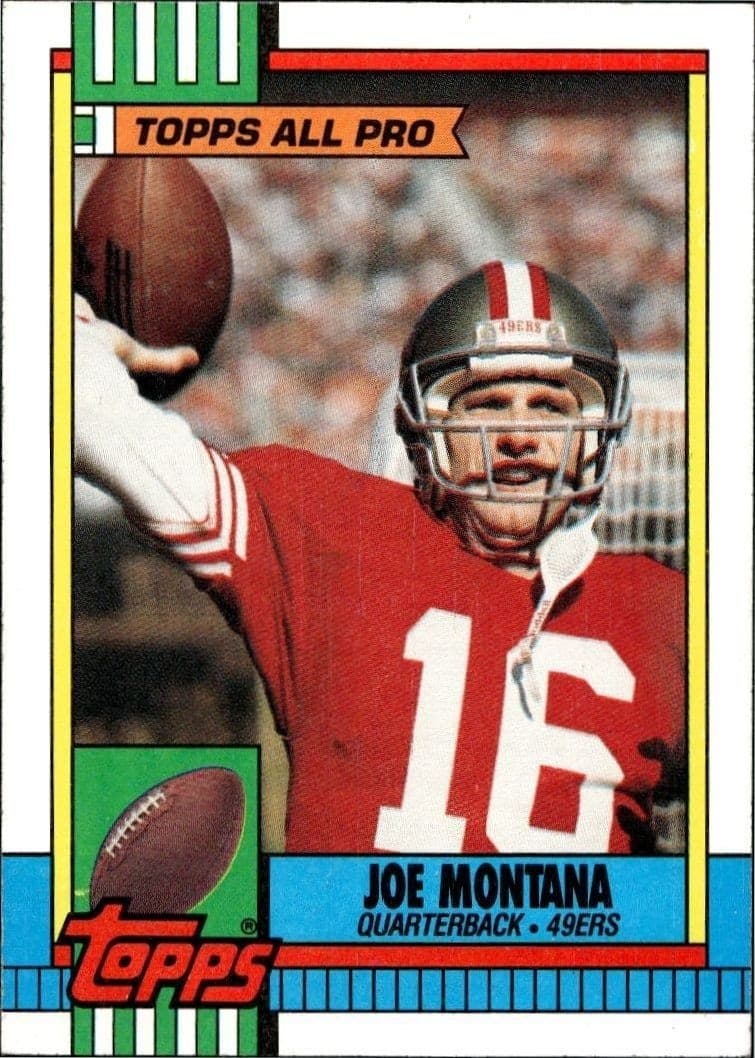 1990 Topps Joe Montana #13 trading card