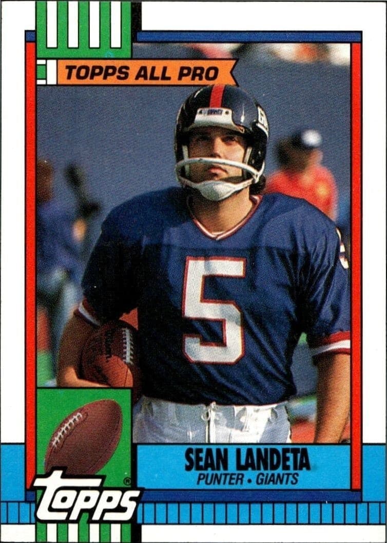 1990 Topps Sean Landeta #65 trading card
