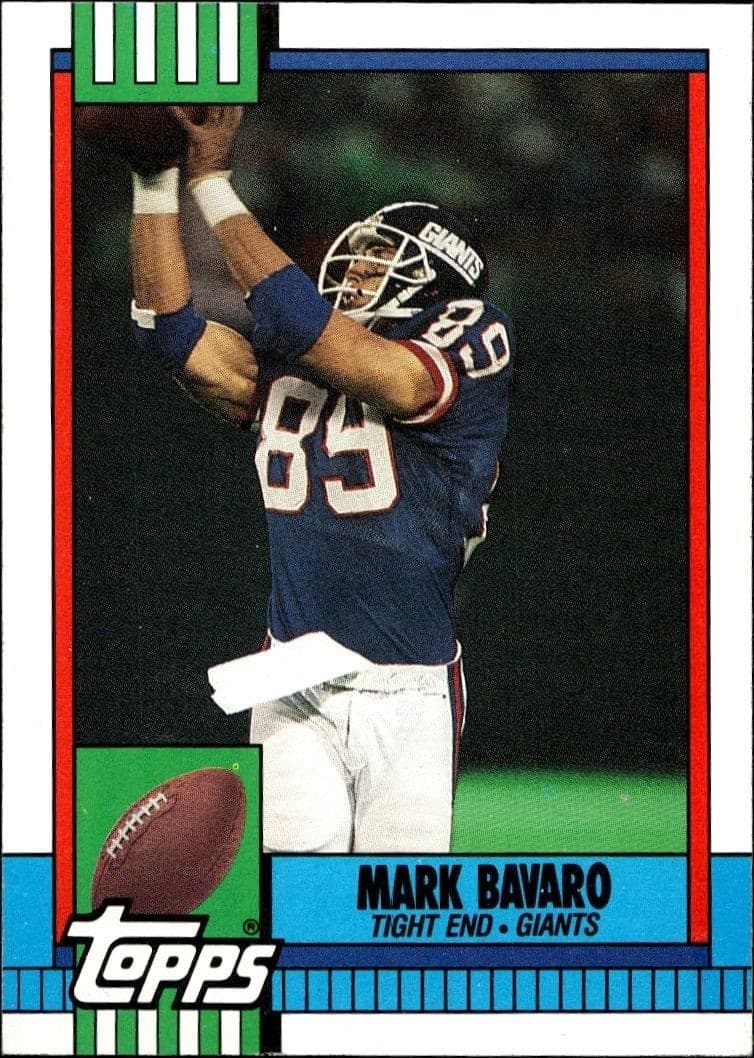1990 Topps Mark Bavaro #60 trading card