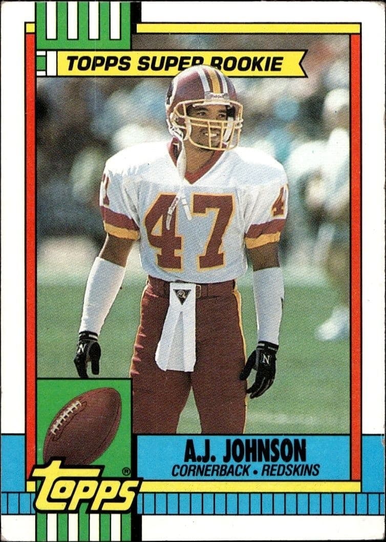 1990 Topps A.J. Johnson #124 trading card