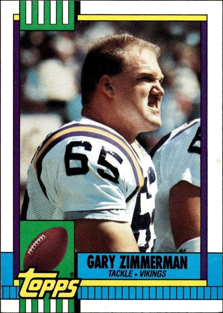 1990 Topps Gary Zimmerman #107 football trading card front