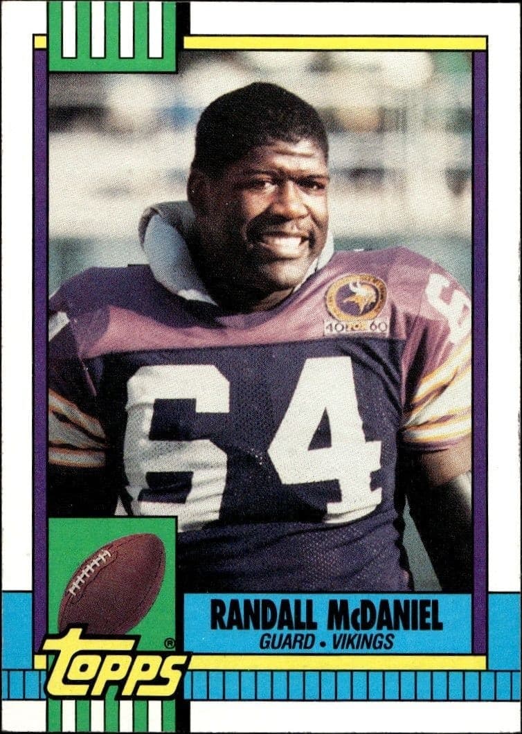1990 Topps Randall McDaniel #104 trading card