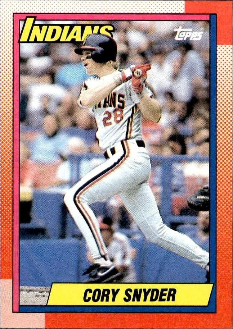 1990 Topps Cory Snyder #770 baseball trading card front