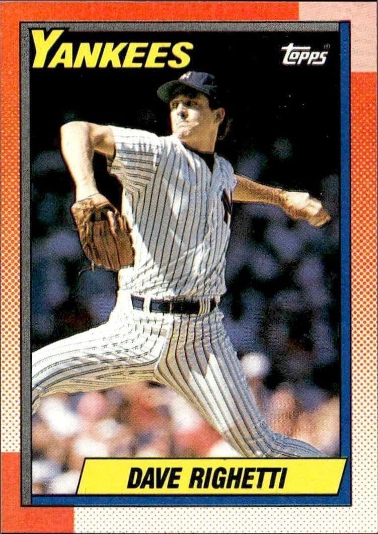 1990 Topps Dave Righetti #160 baseball trading card front