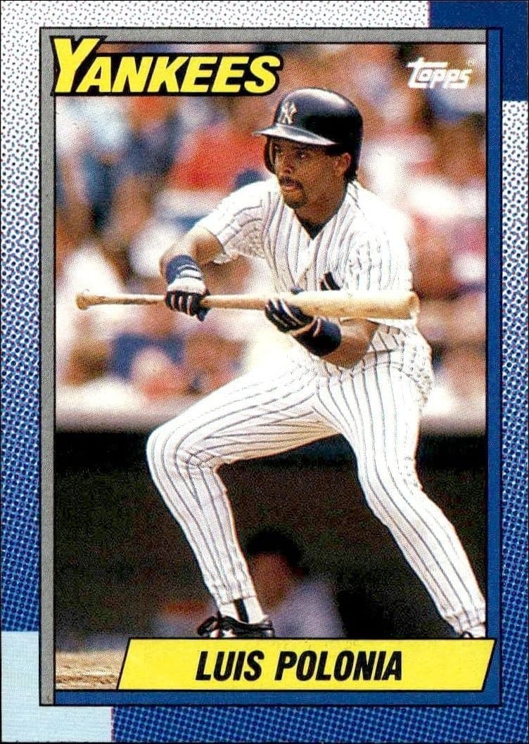 1990 Topps Luis Polonia #634 trading card