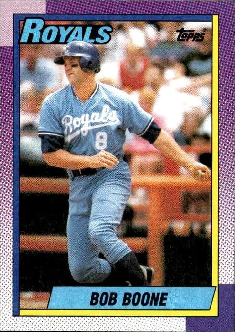 1990 Topps Bob Boone #671 baseball trading card front