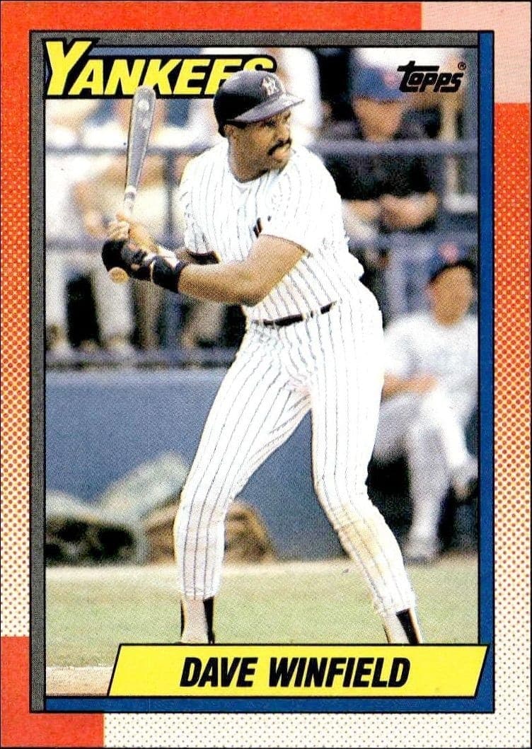 1990 Topps Dave Winfield #380 baseball trading card front