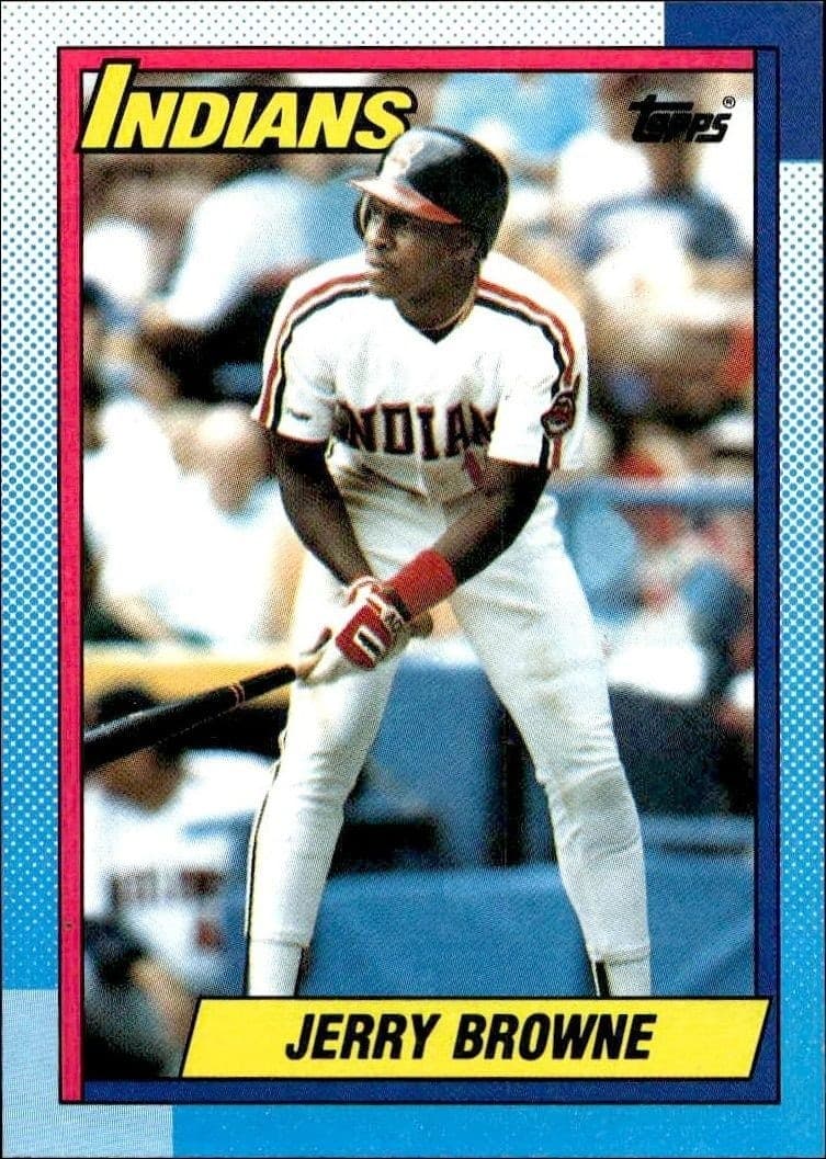 1990 Topps Jerry Browne #442 baseball trading card front
