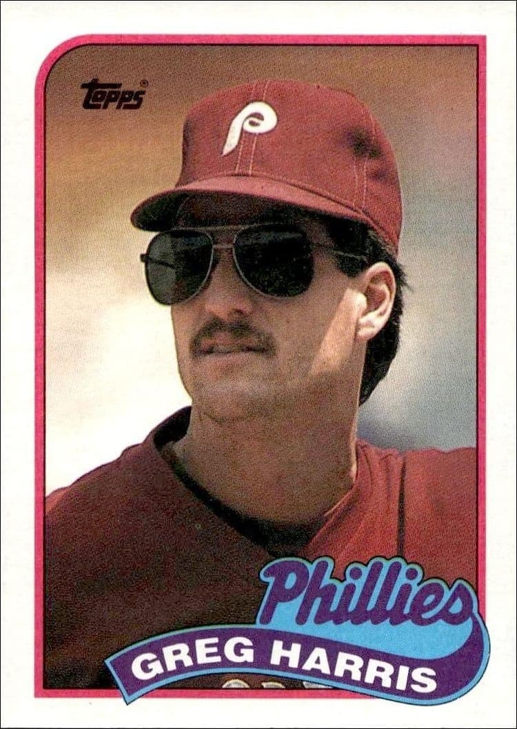 1989 Topps Greg Harris #627 trading card