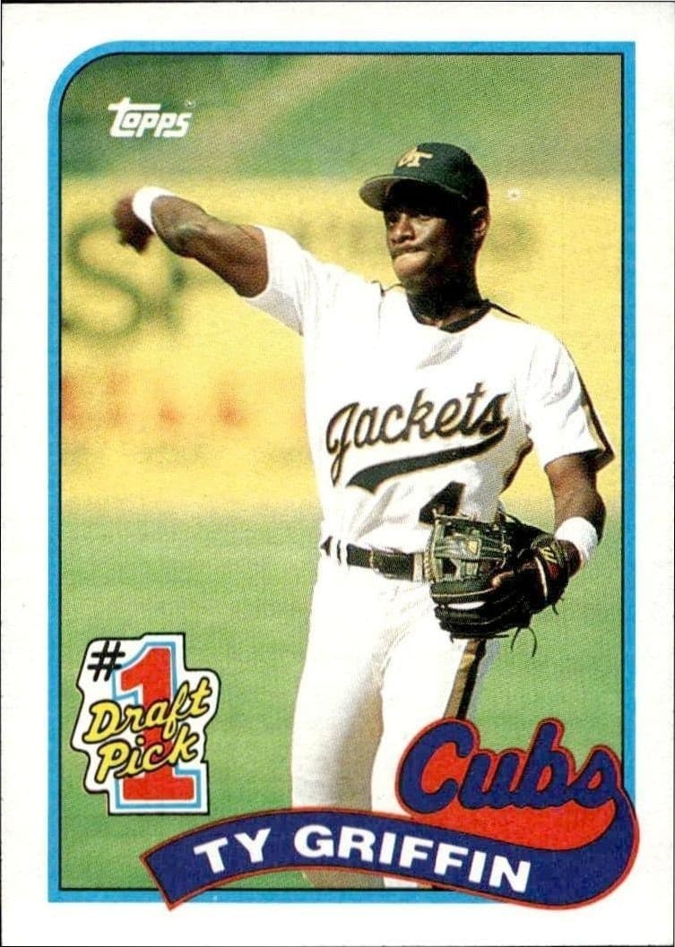 1989 Topps Ty Griffin #713 baseball trading card front