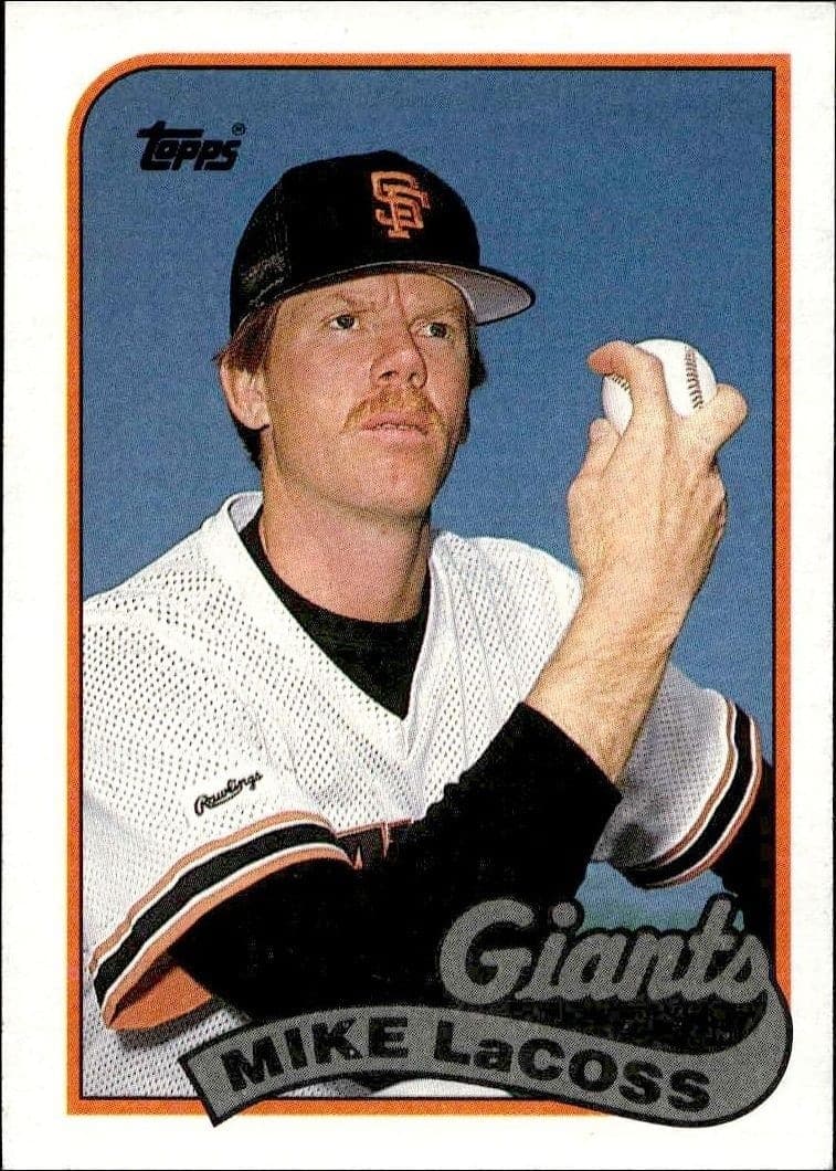 1989 Topps Mike LaCoss #417 trading card