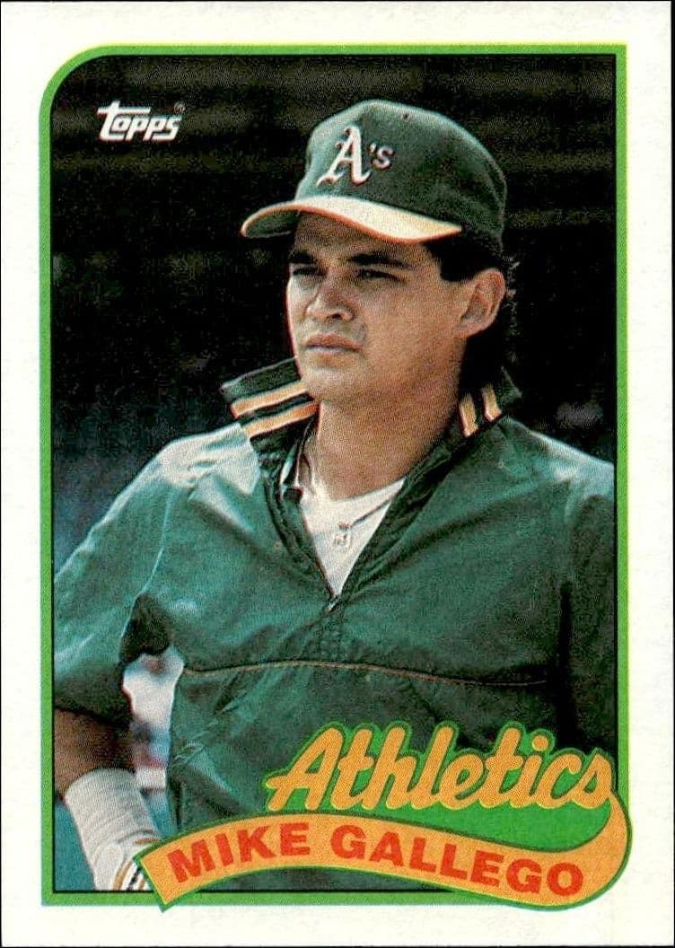 1989 Topps Mike Gallego #102 baseball trading card front
