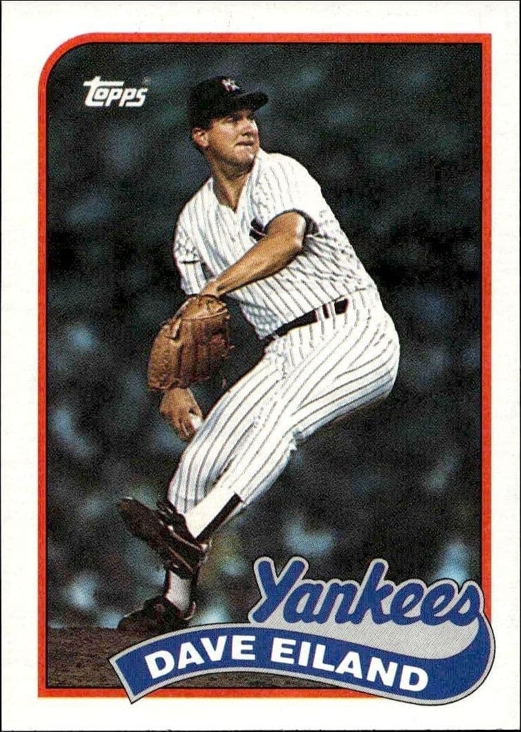 1989 Topps Dave Eiland #8 baseball trading card front