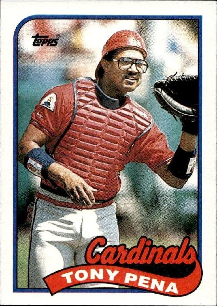 1989 Topps Tony Pena #715 trading card