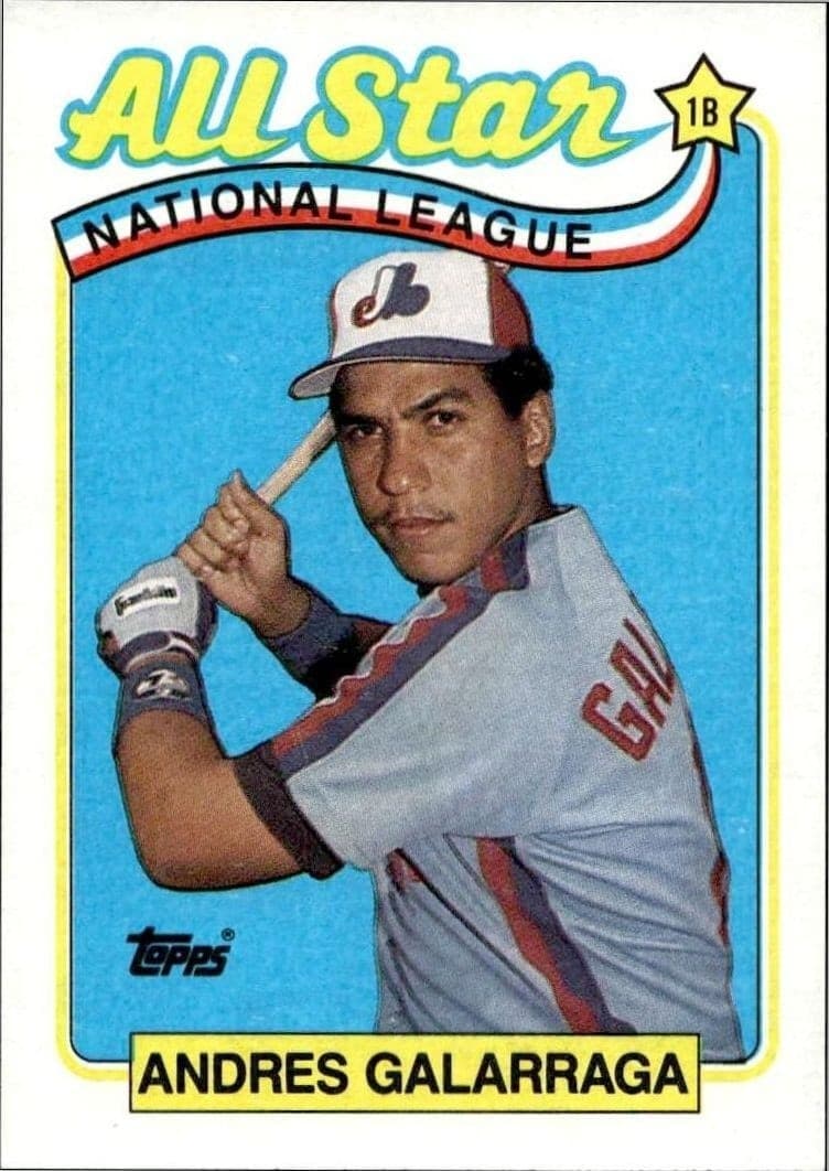 1989 Topps Andres Galarraga #386 trading card