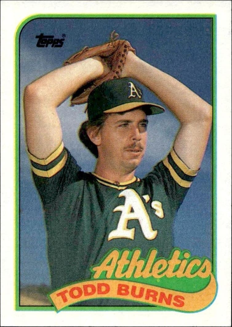 1989 Topps Todd Burns #174 trading card