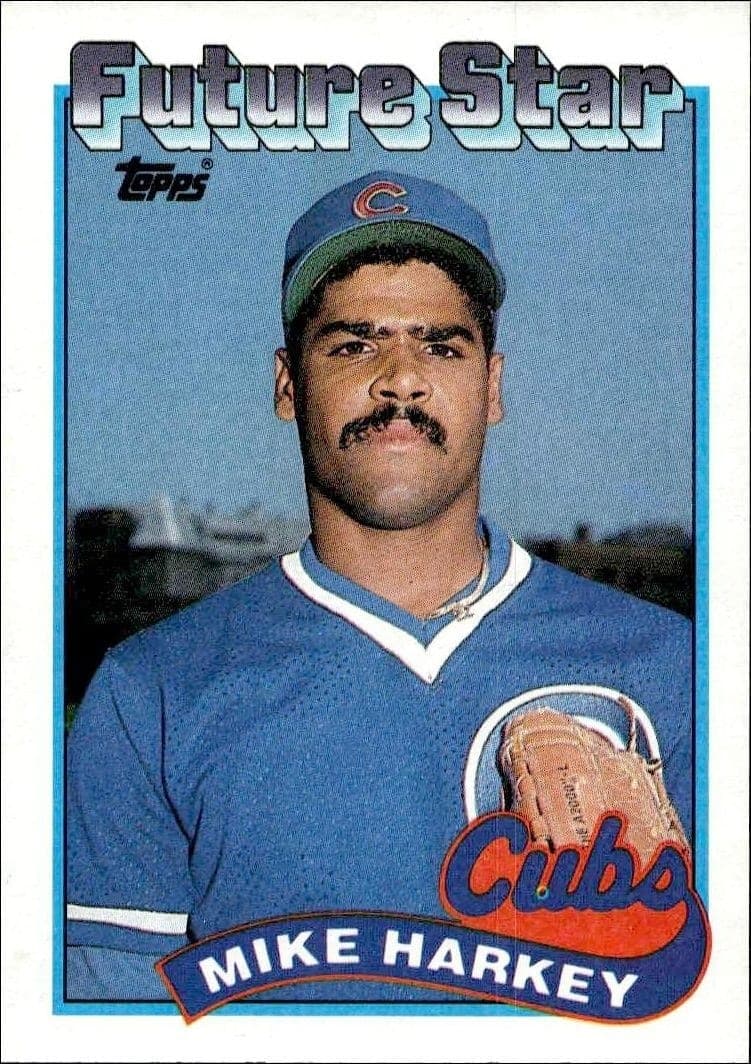 1989 Topps Mike Harkey #742 trading card