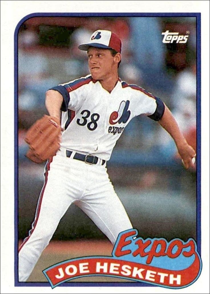 1989 Topps Joe Hesketh #614 trading card