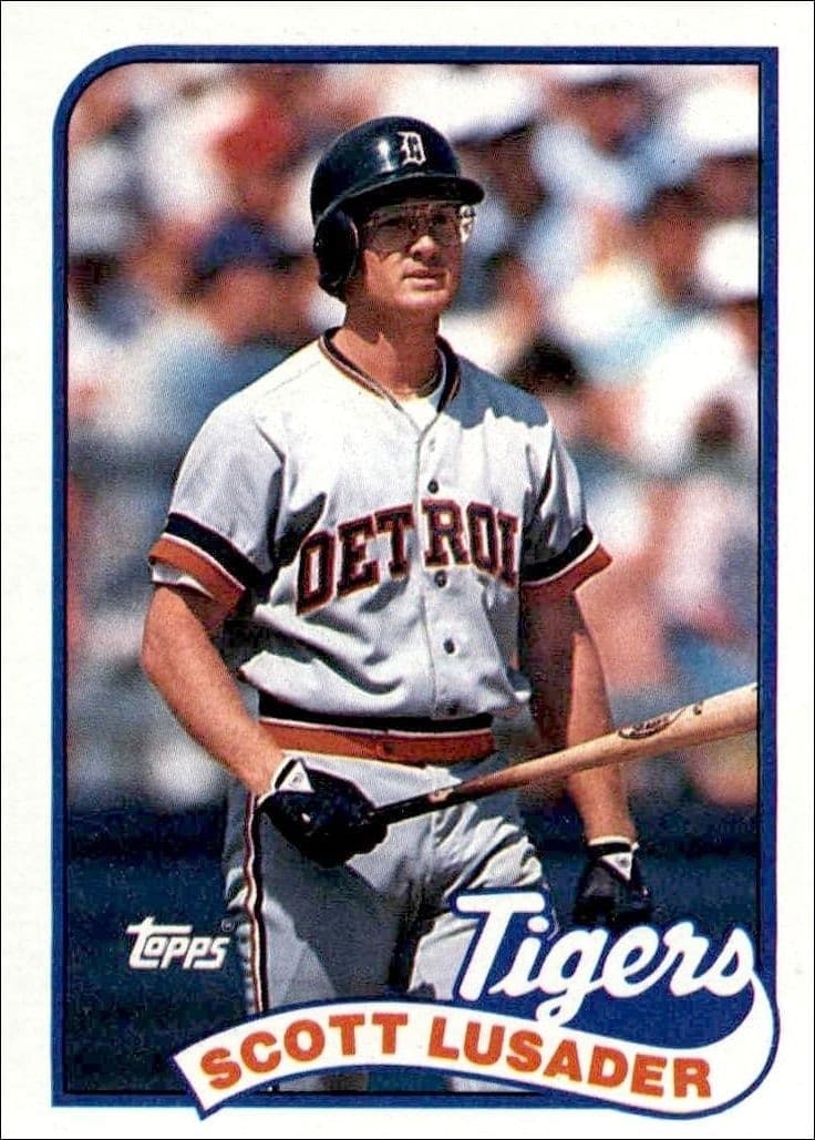 1989 Topps Scott Lusader #487 trading card