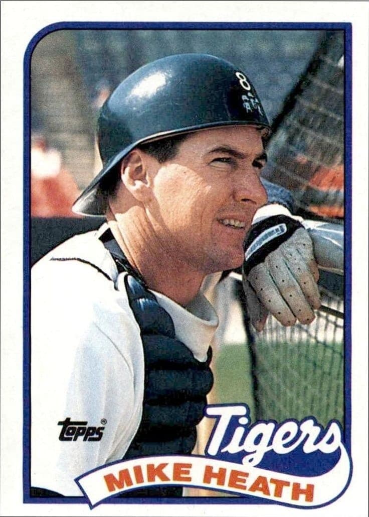 1989 Topps Mike Heath #743 trading card