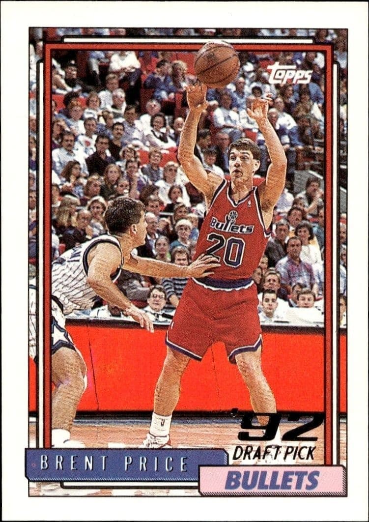 1992-93 Topps Brent Price #340 trading card