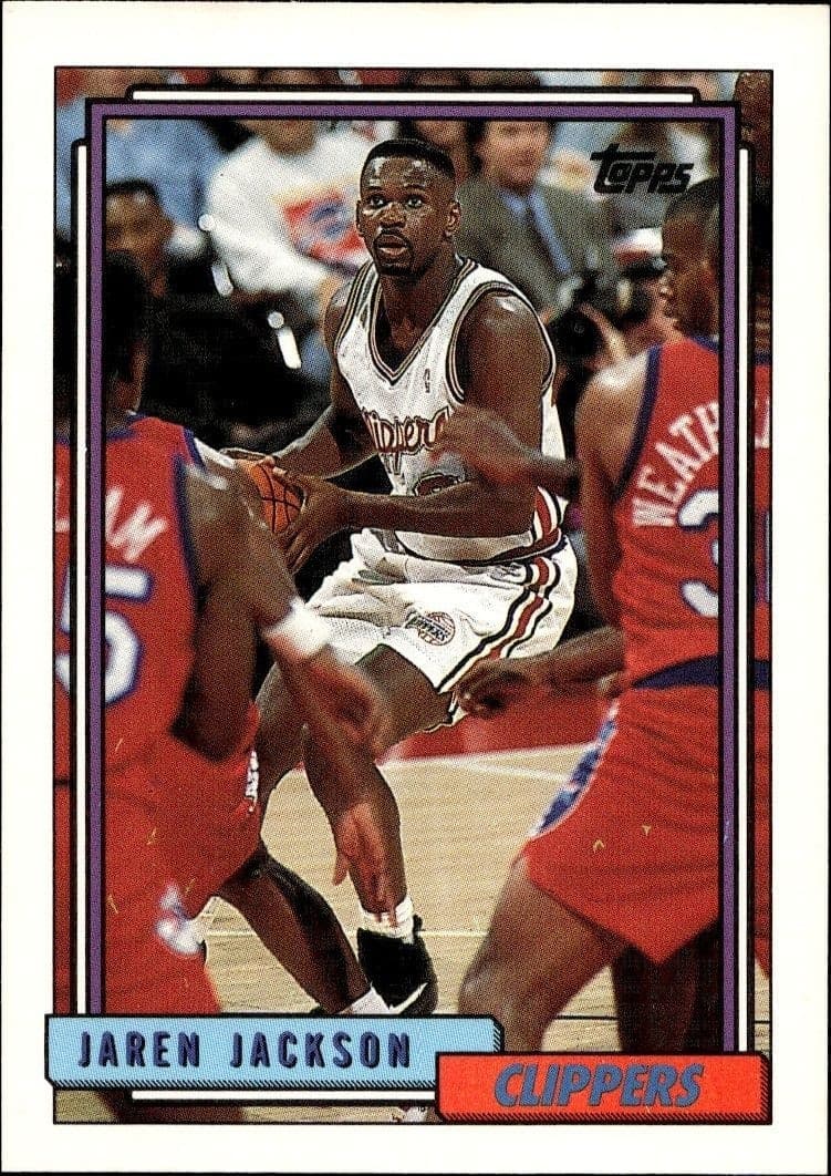 1992-93 Topps Jaren Jackson #358 trading card