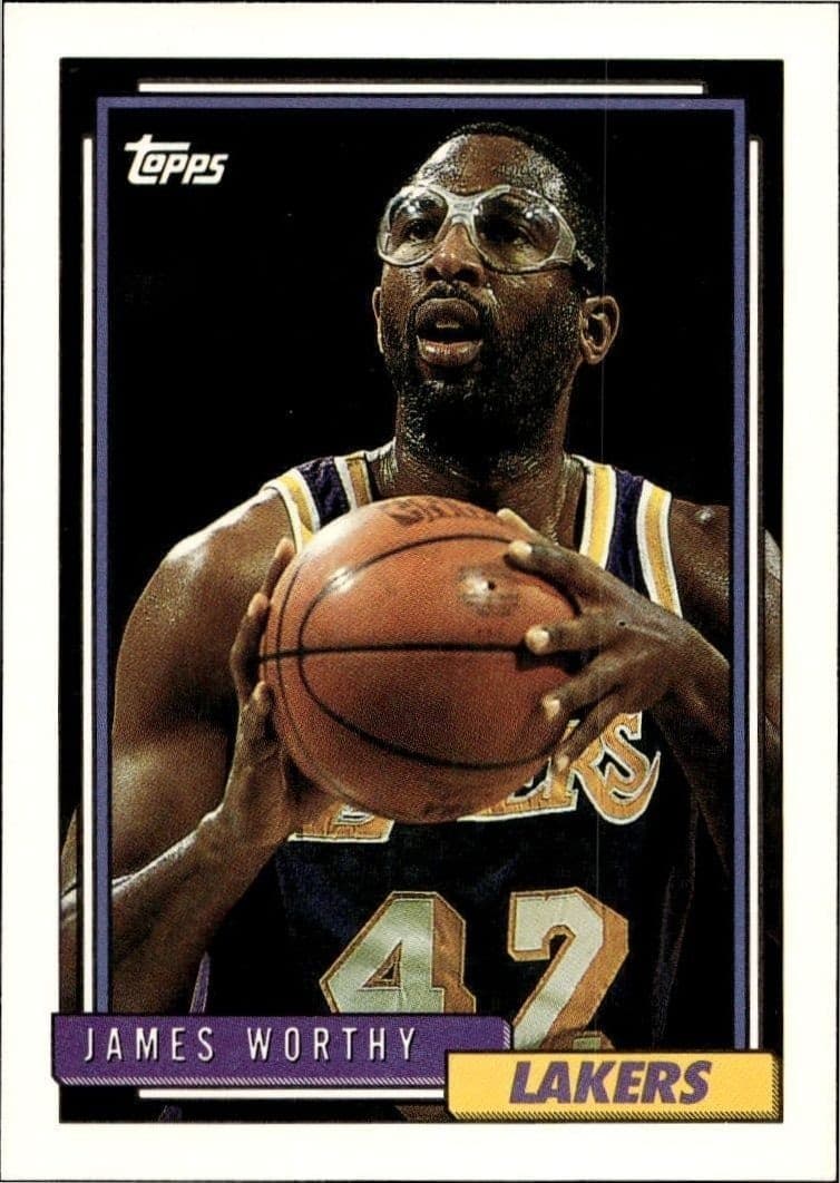 1992-93 Topps James Worthy #255 trading card