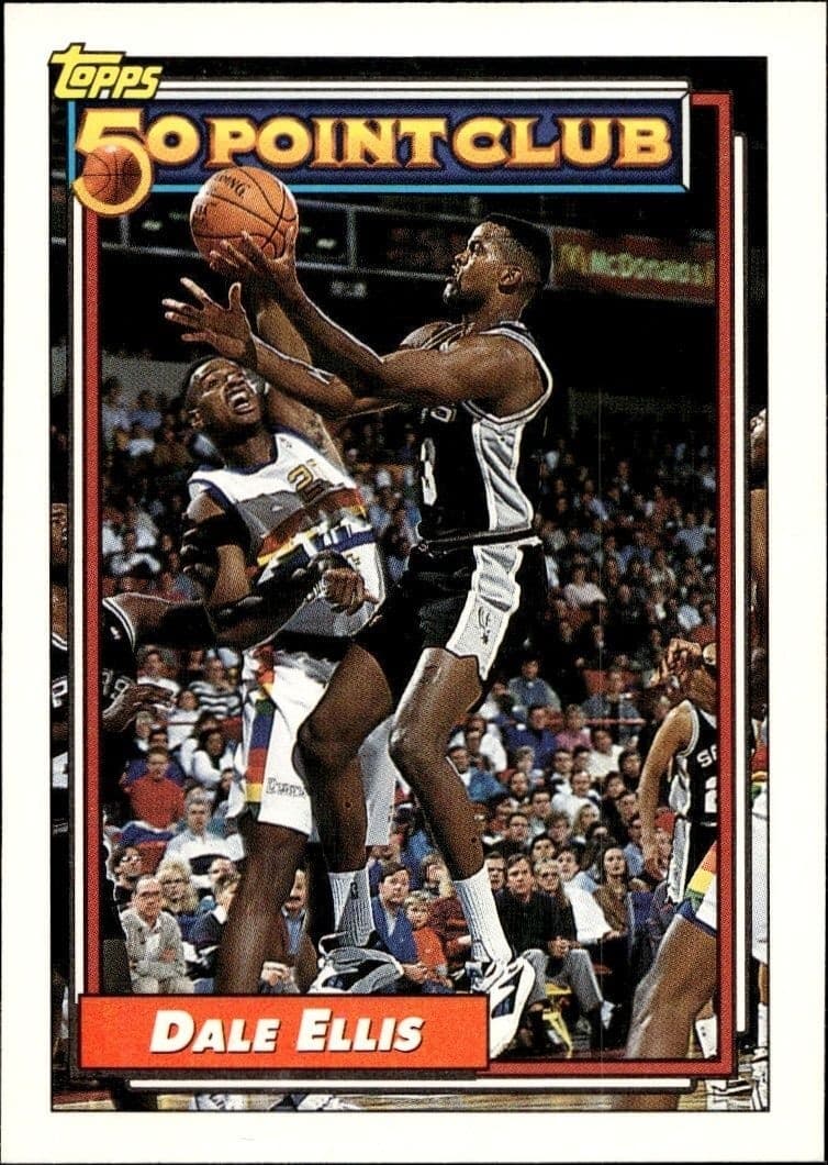 1992-93 Topps Dale Ellis #204 trading card