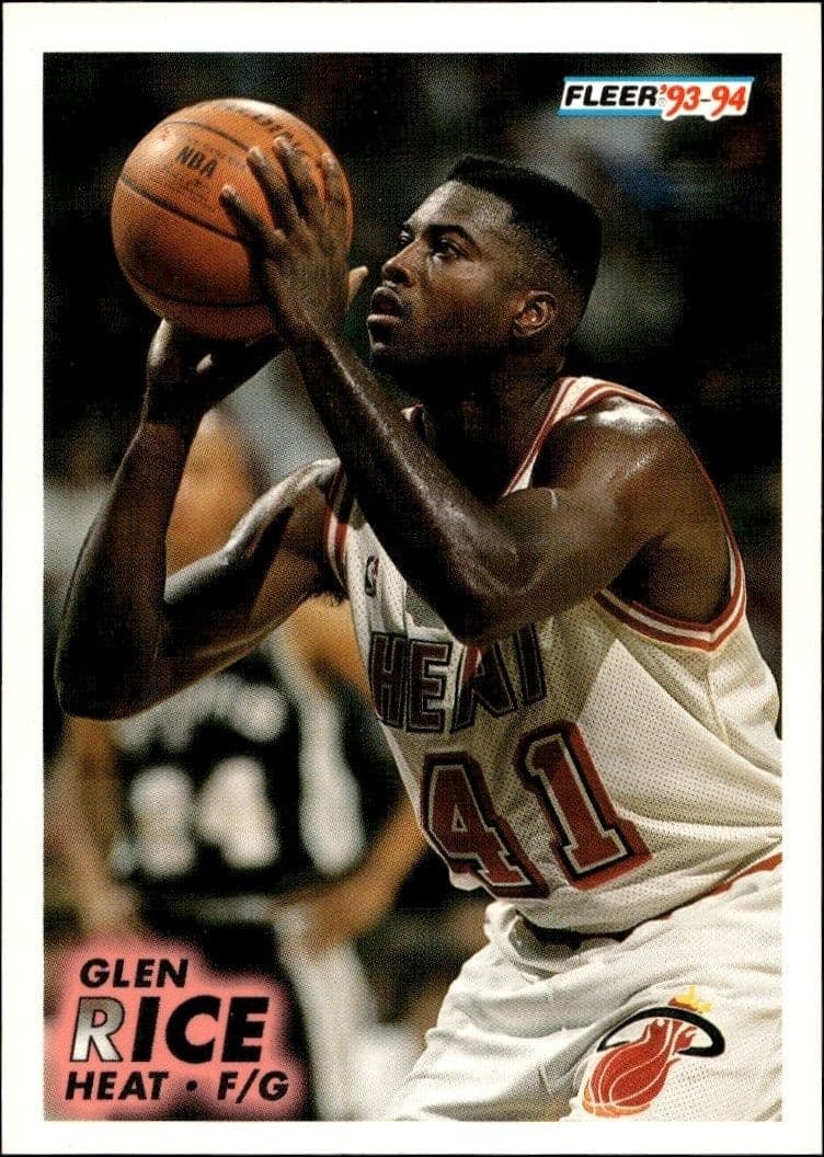 1993-94 Fleer Glen Rice #109 trading card
