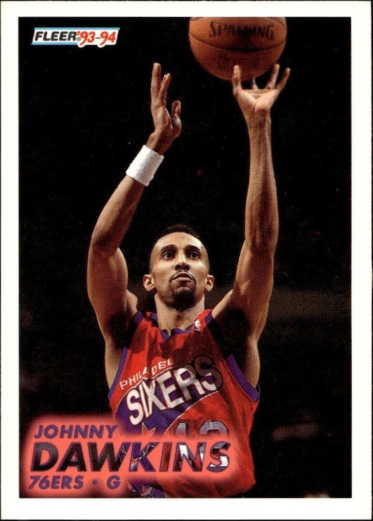 1993-94 Fleer Johnny Dawkins #156 trading card