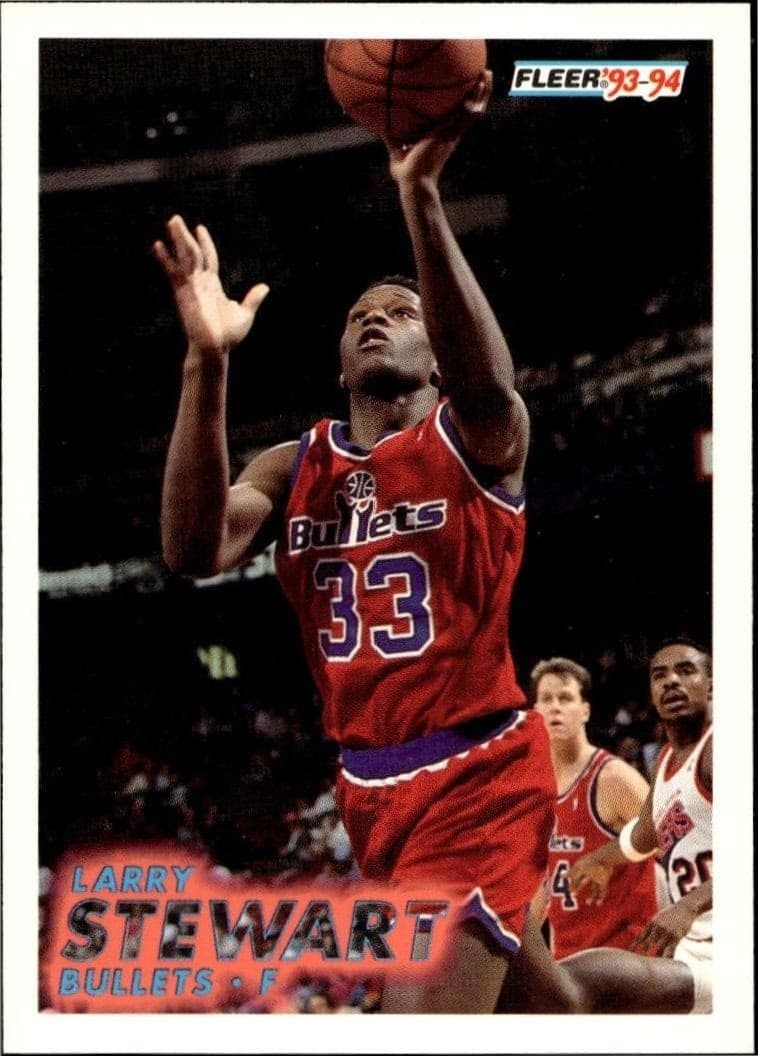 1993-94 Fleer Larry Stewart #220 trading card