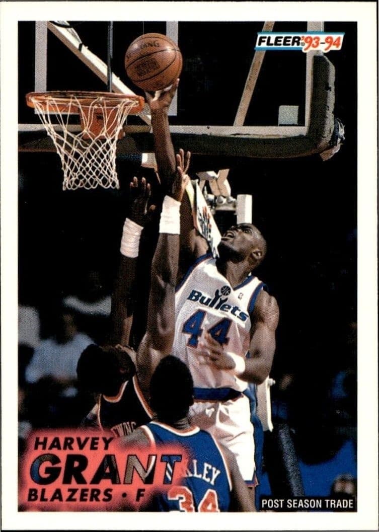 1993-94 Fleer Harvey Grant #216 trading card