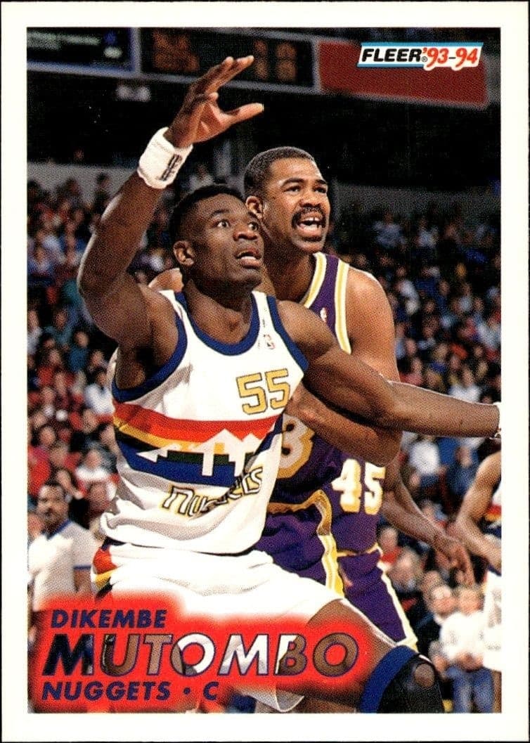 1993-94 Fleer Dikembe Mutombo #54 trading card