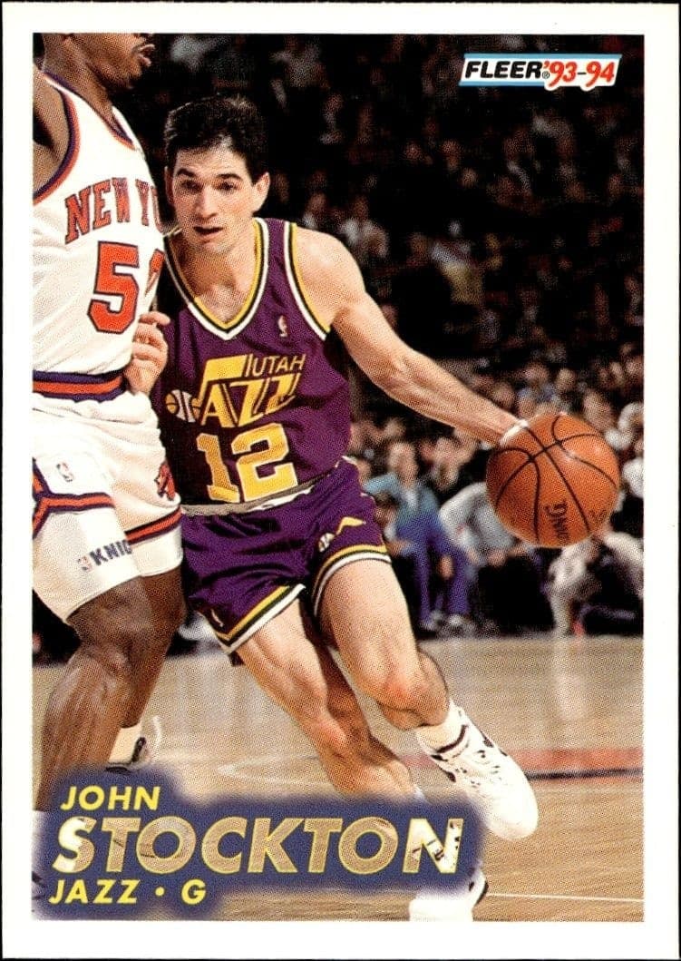 1993-94 Fleer John Stockton #212 trading card