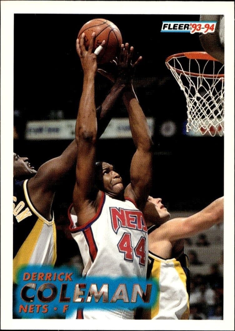 1993-94 Fleer Derrick Coleman #133 trading card
