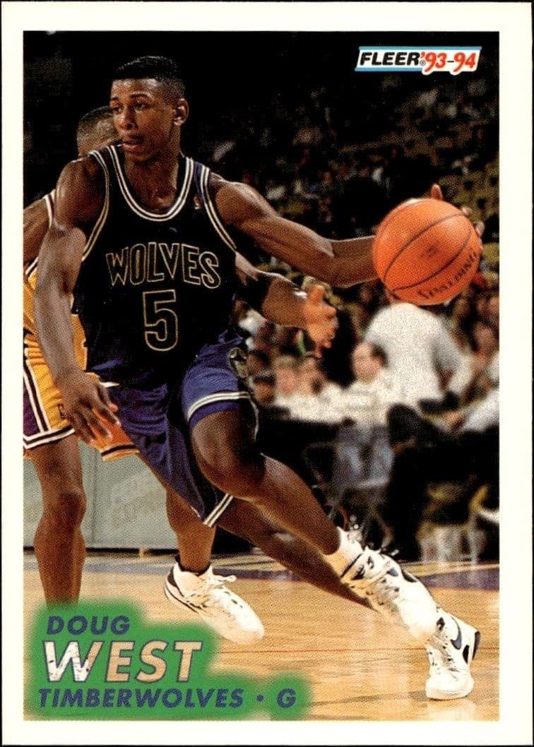 1993-94 Fleer Doug West #127 trading card