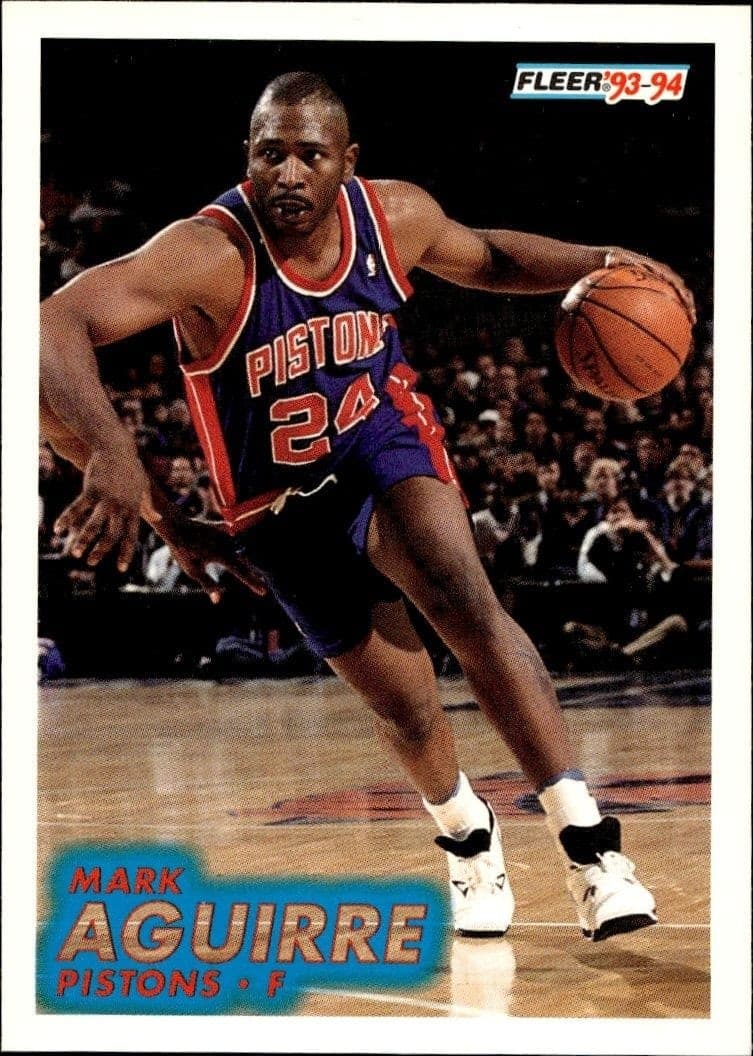 1993-94 Fleer Mark Aguirre #58 trading card