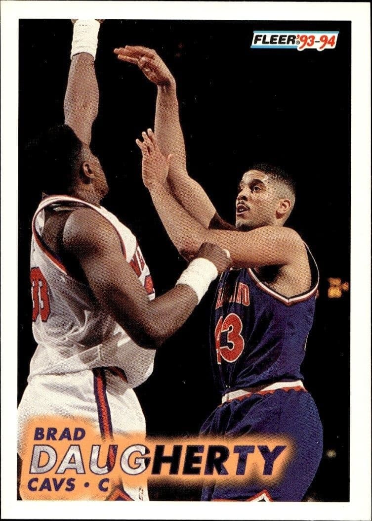 1993-94 Fleer Brad Daugherty #35 trading card