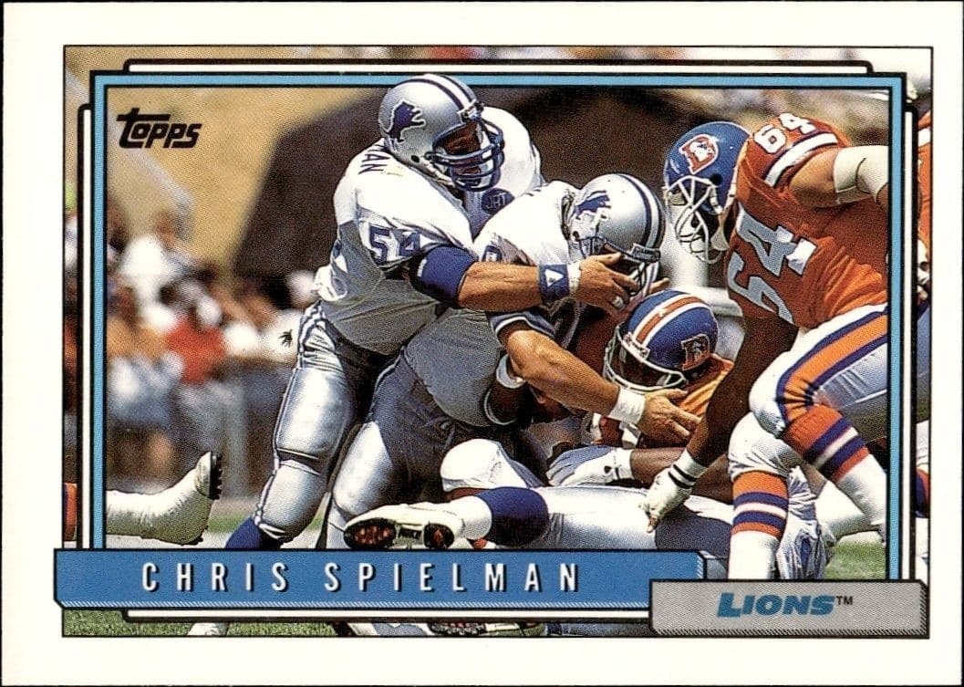 1992 Topps Chris Spielman #225 trading card