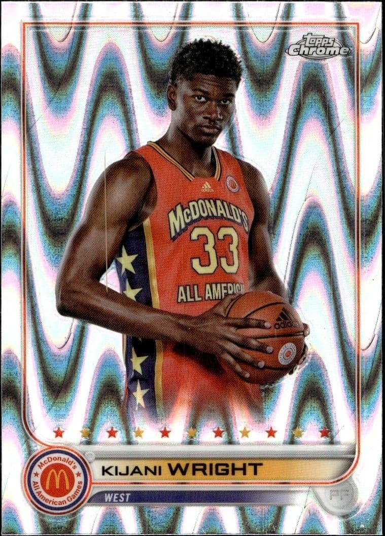 2022-23 Topps McDonald's All American Games Kijani Wright #72 trading card