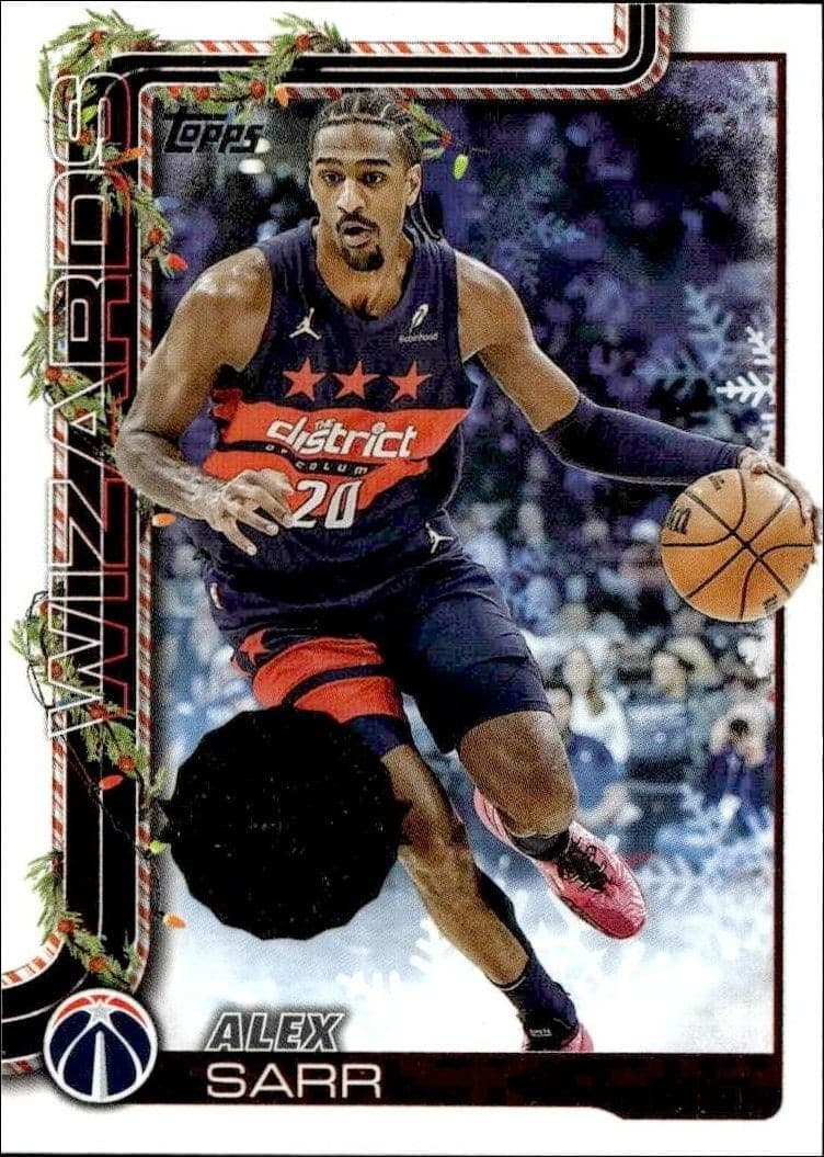 2024-25 Topps Holiday Alex Sarr #H75 trading card