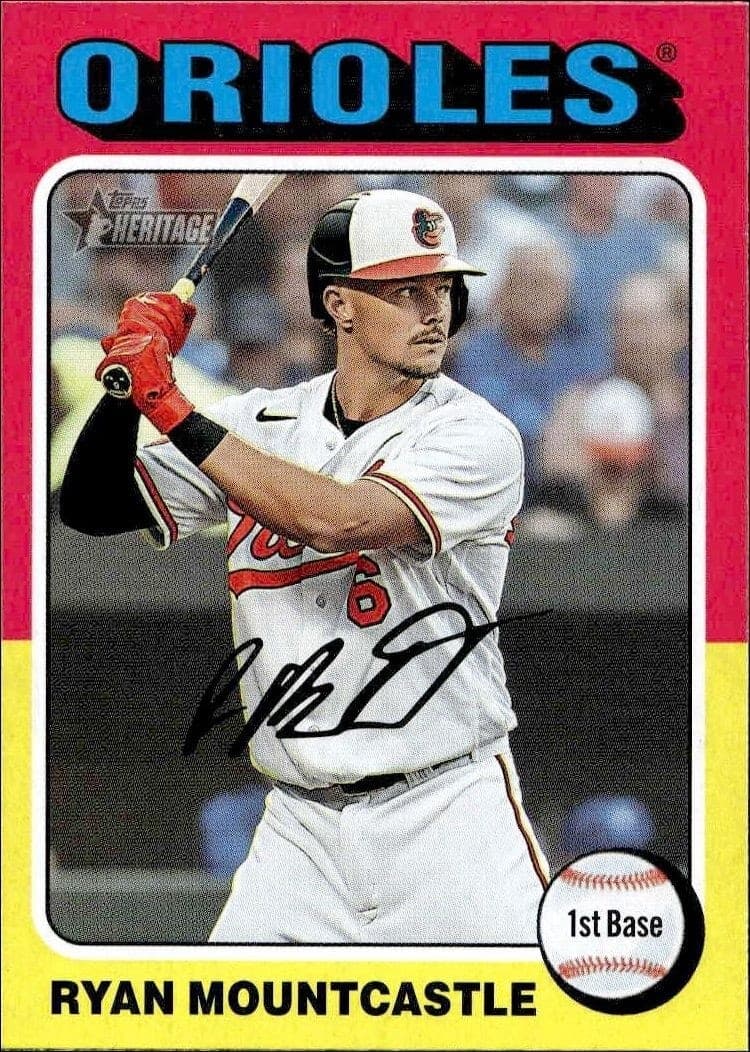 2024 Topps Heritage Ryan Mountcastle #338 trading card