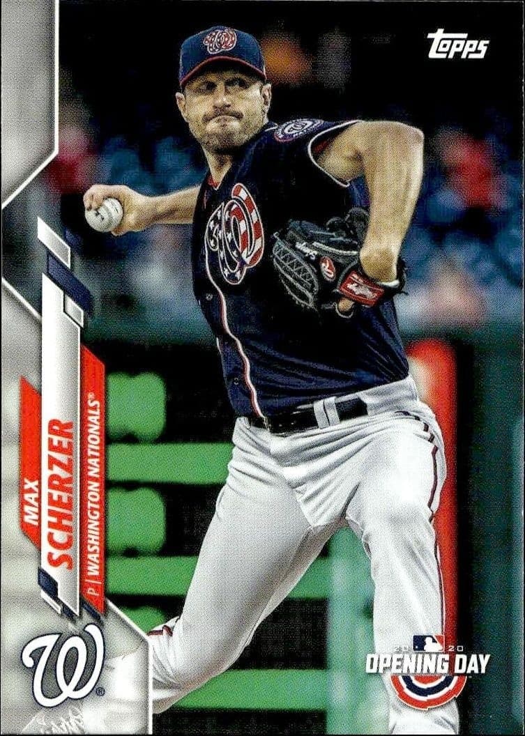 2020 Topps Opening Day Max Scherzer #20 trading card