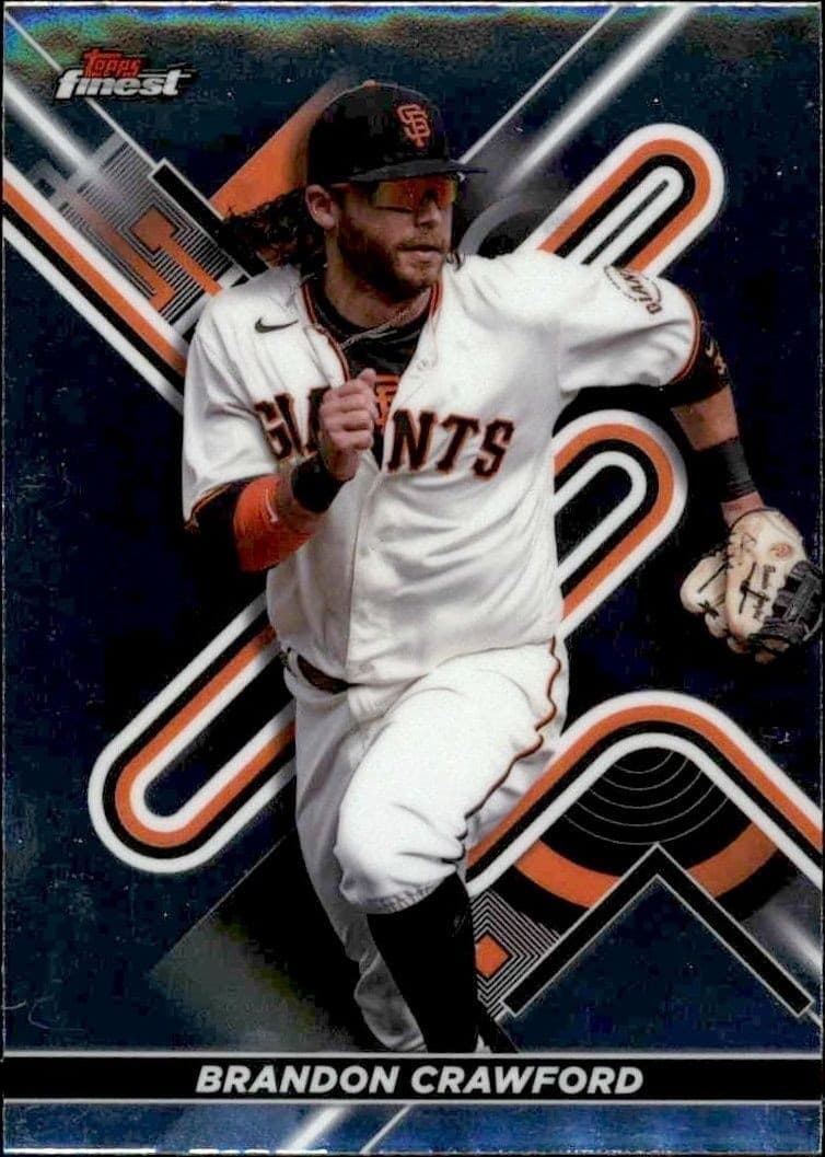2022 Topps Finest Brandon Crawford #85 trading card
